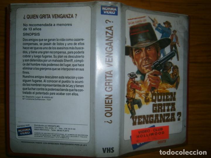 Cine: &iquest;QUIEN GRITA VENGANZA?mas de 50000 peliculas vhs beta 2000