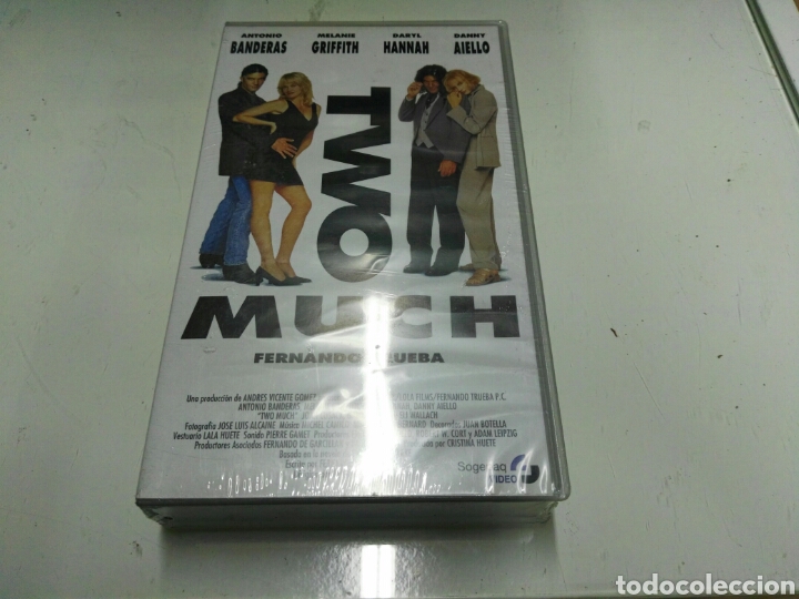 Cine: VHS- Two much- Antonio Banderas Fernando Trueba- Precintada