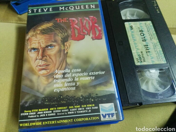Cine: The blob - vhs- Steve Mcqueen- terror- scifi