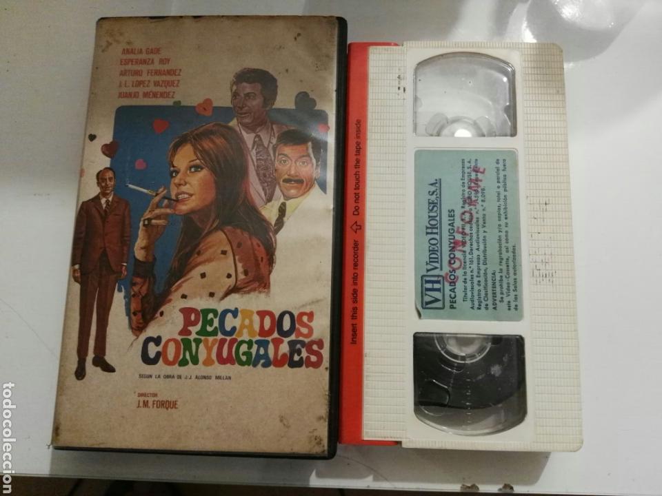 Cine: VHS- Pecados conyugales- Jose Maria Forque- Destape- Bonita 1&deg; Edicion