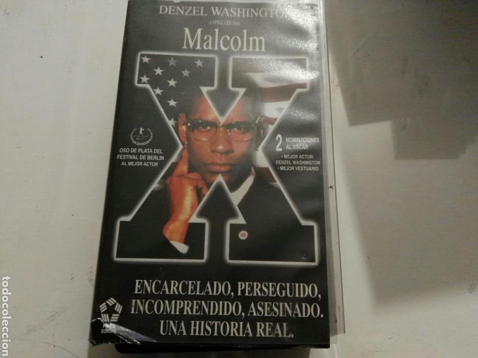 Cine: VHS- Malcolm X- Denzel Washington- 2 Cintas