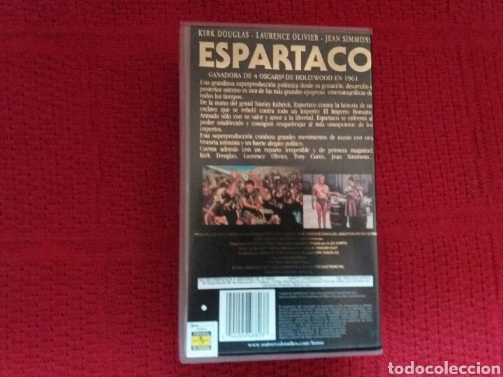 Cine: VHS ESPARTACO  CINE &Eacute;PICO - Foto 2