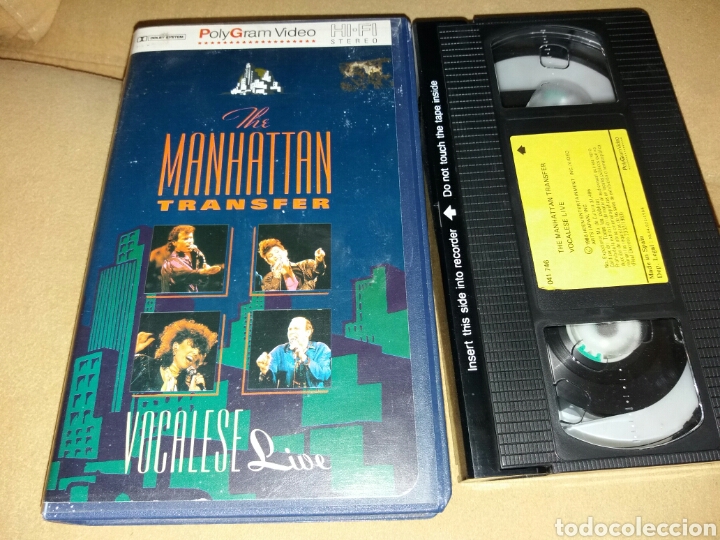 Cine: The manhattan transfer- vhs- vocalese live