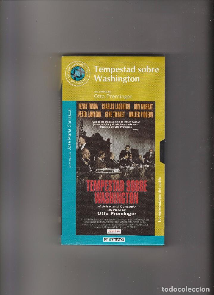 Cinema: PELICULA VHS TEMPESTAD SOBRE WASHINGTON. N&ordm; 50 PERIODICO EL MUNDO.