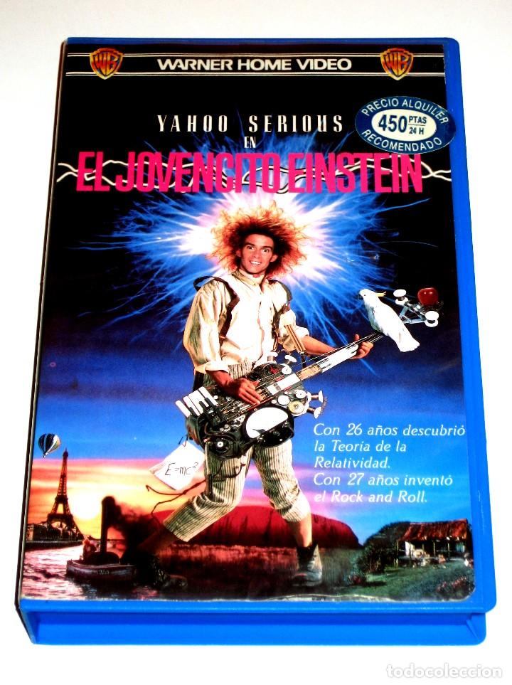 Cine: El Jovencito Einstein (1988) - Yahoo Serious Odole Le Clezio John Howard Peewee Wilson VHS