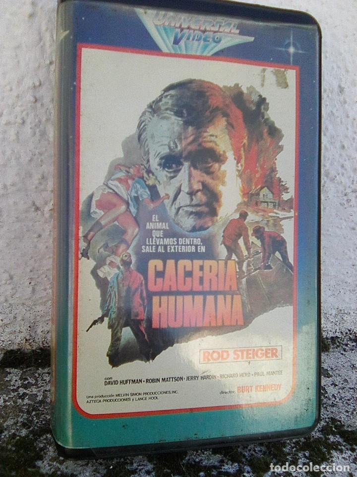 Kino: Cacer&iacute;a Humana - Rod Steiger - 1980 - caja ancha 1&ordf; edici&oacute;n - rara