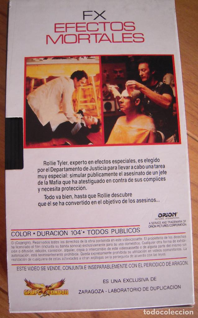 Cine: V&iacute;deo VHS FX Efectos Mortales - Foto 2