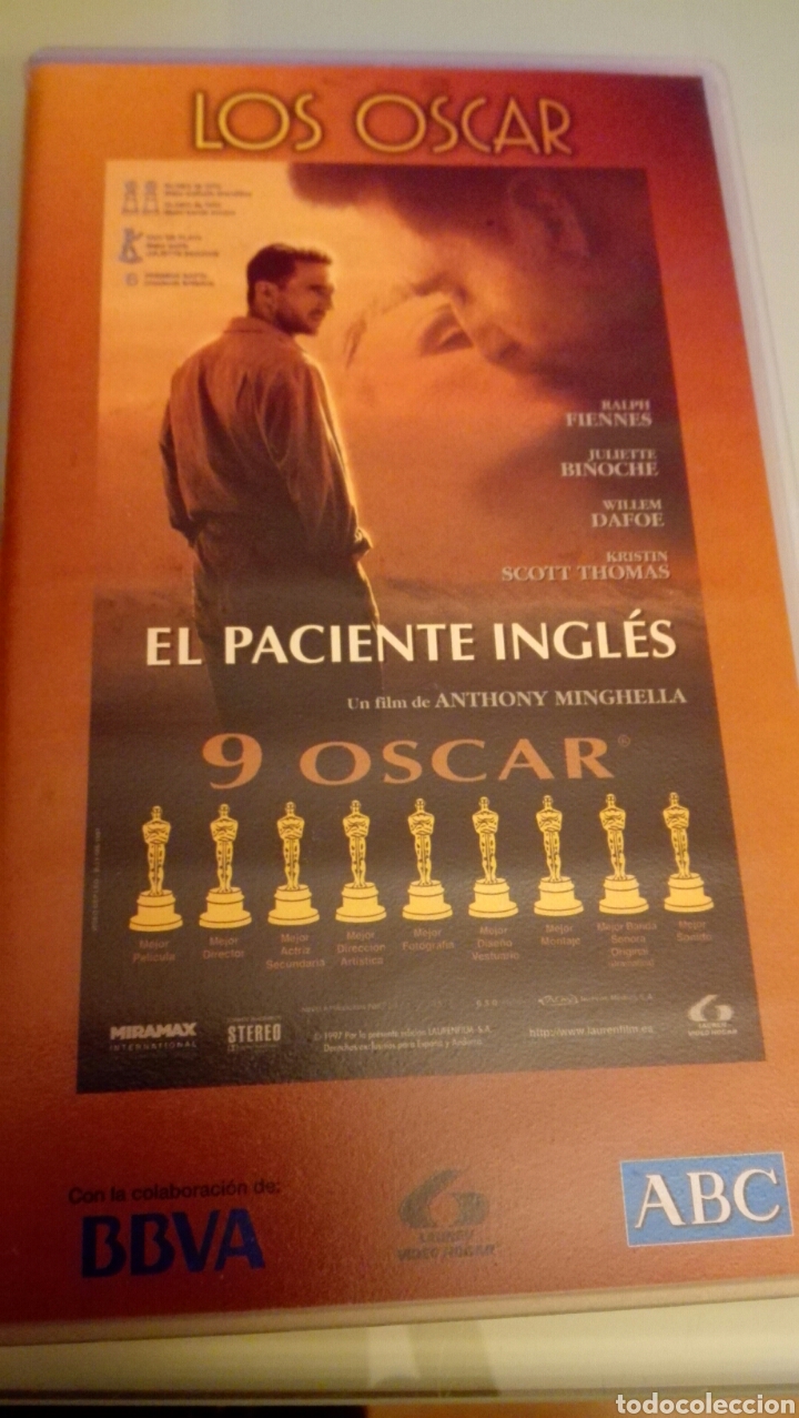 Cine: El paciente Ingl&eacute;s en VHS , original. - Foto 1