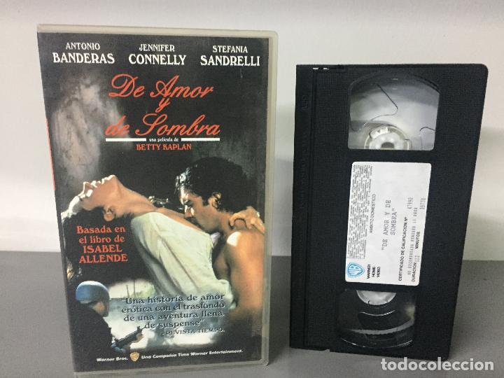 Cine: VHS- DE AMOR Y DE SOMBRA- ANTONIO BANDERAS JENNIFER CONNELLY - coleccion particular no videoclub