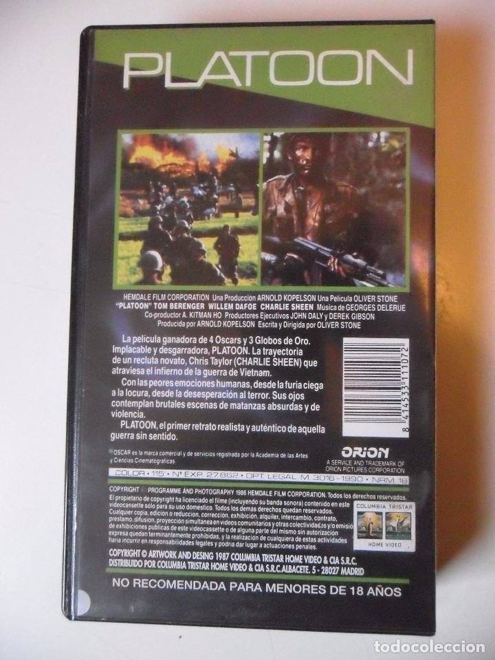 Cine: PLATOON VHS - Foto 2