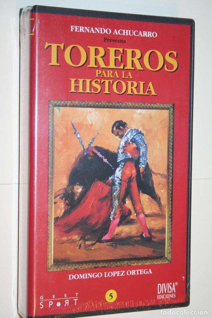 Cin&eacute;ma: DOMINGO L ORTEGA *** COLECCI&Oacute;N TOREROS PARA LA HISTORIA n&ordm; 5 *** DIVISA *** VHS PRECINTADO ***