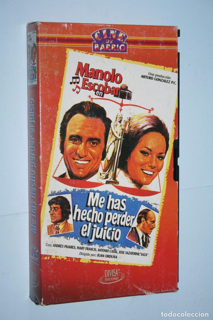 Cinema: ME HAS HECHO PERDER EL JUICIO *** VHS CINE DE BARRIO *** DIVISA *** Car&aacute;tula de cart&oacute;n a color