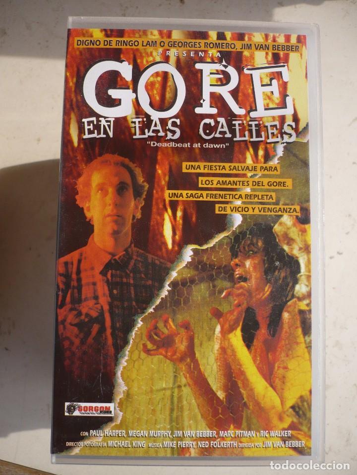 Cine: GORE EN LAS CALLES + MUERTE EN LA CARRETERA (1988 Y 1994) VHS.