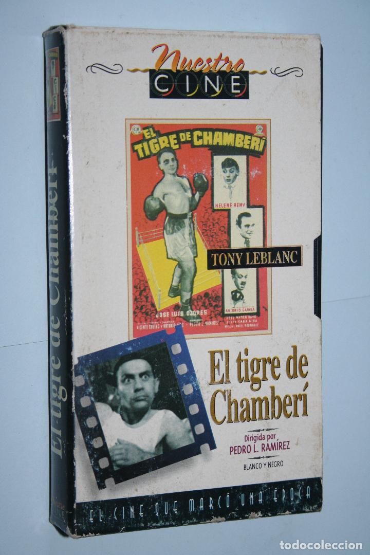 Cinema: EL TIGRE DE CHAMBER&Iacute; *** VHS CINE ESPA&Ntilde;OL CL&Aacute;SICO *** DREAM TEAM *** Car&aacute;tula de cart&oacute;n a color