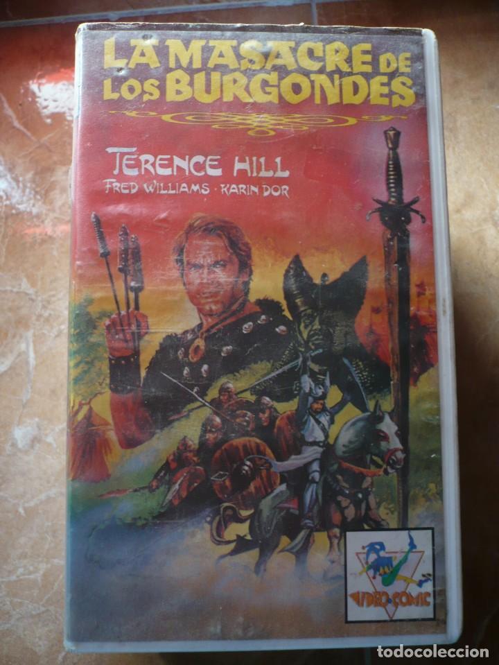 Cine: La masacre de los burgondes (1966) VHS.