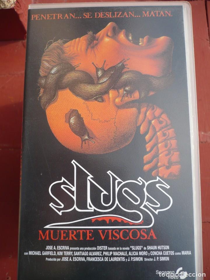 Cine: SLUGS:MUERTE VISCOSA (1988) VHS.