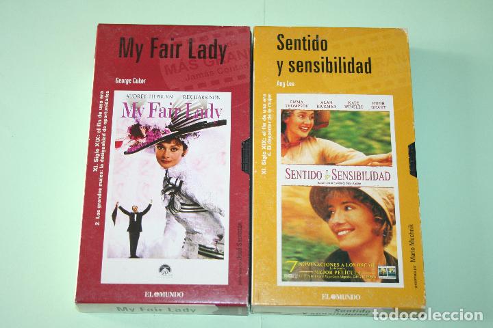 Cinema: MY FAIR LADY + SENTIDO Y SENSIBILIDAD *** LOTE 2 VHS CINE  *** FUNDA CART&Oacute;N ***