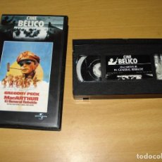 Cine: PELICULA VHS: MAC ARTHUR, EL GENERAL REBELDE (GREGORY PECK). AÑO 1978. (COLECCIÓN CINE BÉLICO)