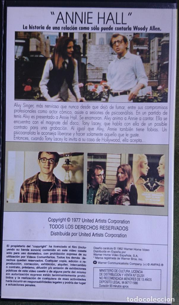 Cine: Cinta VHS ANNIE HALL - Foto 2