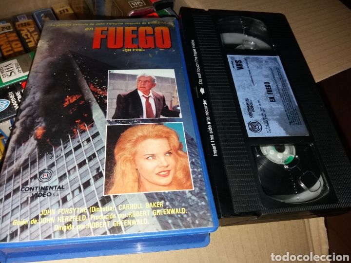 Cine: Fuego (on fire)- vhs- dir: john forsythe- carroll baker- descatalogada