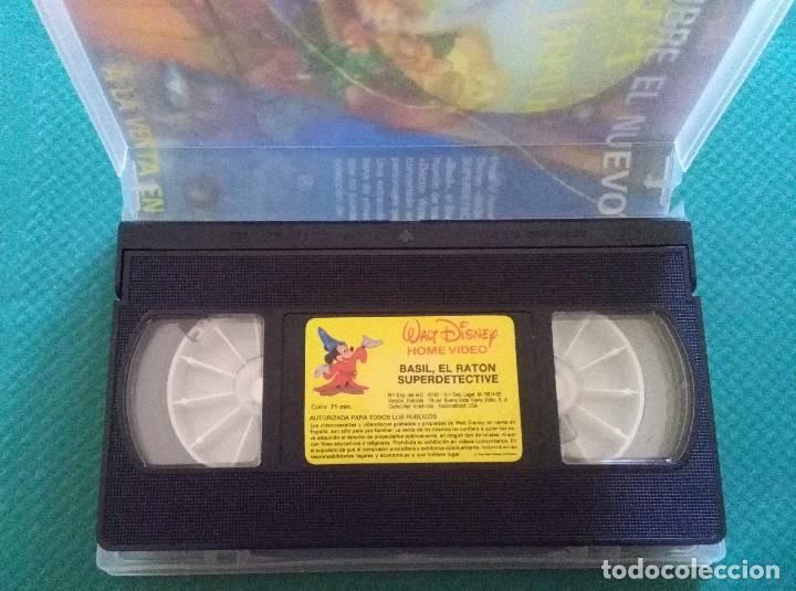 Cine: BASIL EL RATON SUPERDECTETIVE - DISNEY - VHS - EDITADA 1992 - Foto 4