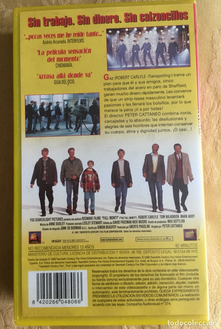 Cine: FULL MONTY VHS - Foto 2