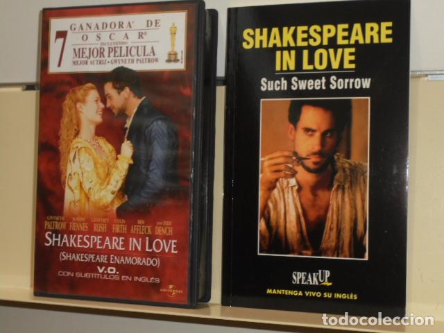 Cine: SHAKESPEARE IN LOVE VERSION ORIGINAL CON SUBTITULOS EN INGLES - VIDEO VHS - GUIA DE DIALOGOS