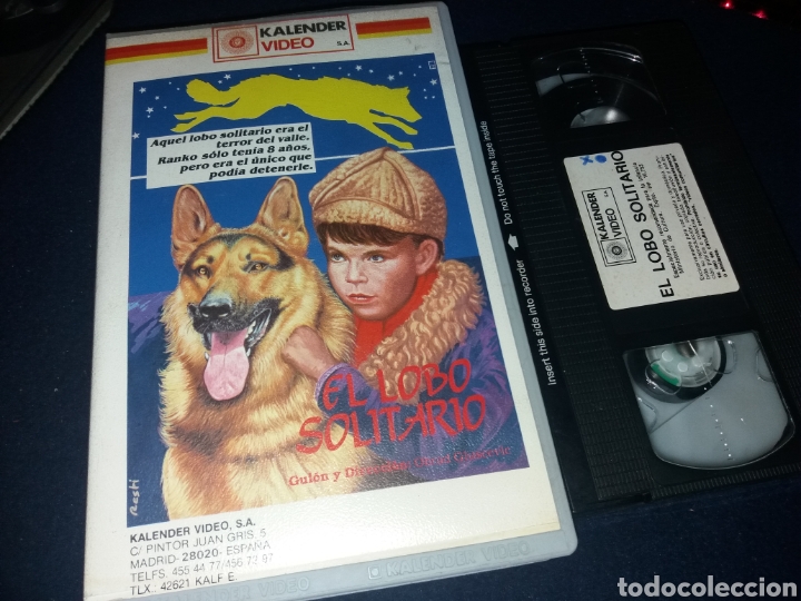 Cine: El lobo solitario- vhs- aventuras con perro
