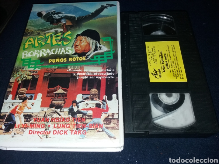 Cine: Artes borrachas pu&ntilde;os rotos- vhs- dir: dick takg- artes marciales kung fu