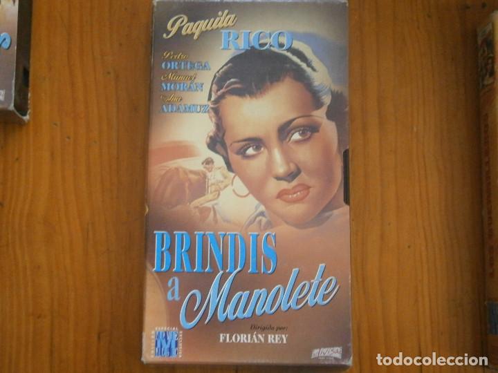 Cine: &iexcl;&iexcl;BRINDIS,A,MANOLETE VHS&iexcl;&iexcl;&iexcl;DISPONEMOS CON MAS DE 60.000 PELICULAS VHS BETA 2000&iexcl;&iexcl;