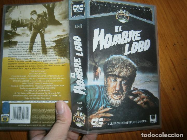 Cinema: &iexcl;&iexcl;EL HOMBRE LOBO&iexcl;&iexcl;BUEN ESTADO&iexcl;&iexcl;&iexcl;disponemos de mas de &iexcl;60.000 peliculas&iexcl;vhs beta 2000&iexcl;
