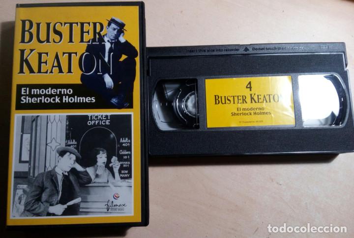 Cine: BUSTER KEATON.EL MODERNO SHERLOCK HOLMES.N&ordm;4.RBA.FILMAX.(1990)