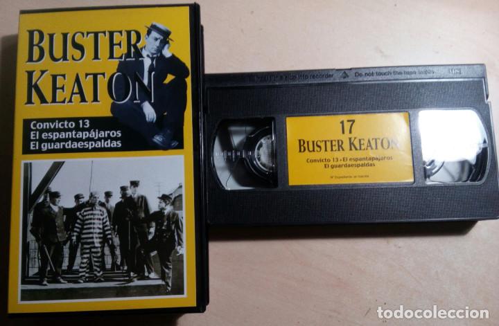 Cine: BUSTER KEATON.CONVICTO 13.EL ESPANTAPAJAROS.EL GUARDAESPALDAS.N&ordm;17.RBA.FILMAX.1990