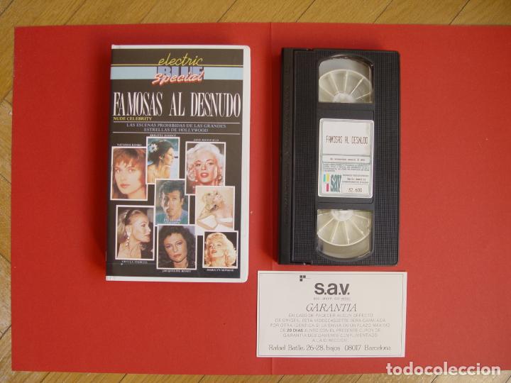 CINTA VÍDEO VHS: FAMOSAS AL DESNUDO (1980’S) EROTISMO CLÁSICO ¡ORIGINAL! (Cine - Películas - VHS)