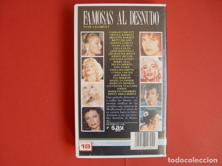 Cine: Cinta Vídeo VHS: FAMOSAS AL DESNUDO (1980’s) Erotismo clásico ¡Original! - Foto 4 - 139159618