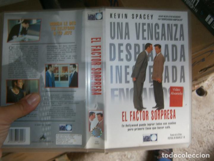 Cine: EL FACTOR SOSPRESA&iexcl;DISPONEMOS,DE MAS DE 60.000.PELICULAS EN VHS BETA Y 2000