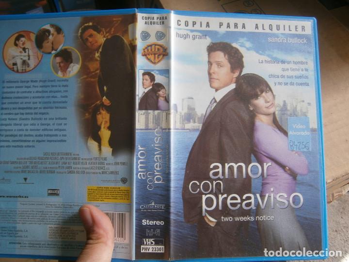 Cine: AMOR CON PREAVISO&iexcl;DISPONEMOS,DE MAS DE 60.000.PELICULAS EN VHS BETA Y 2000