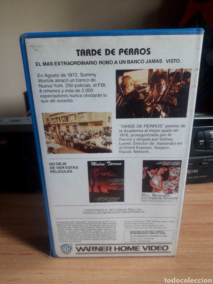 Cine: Tarde de perros vhs Al Pacino - Foto 2