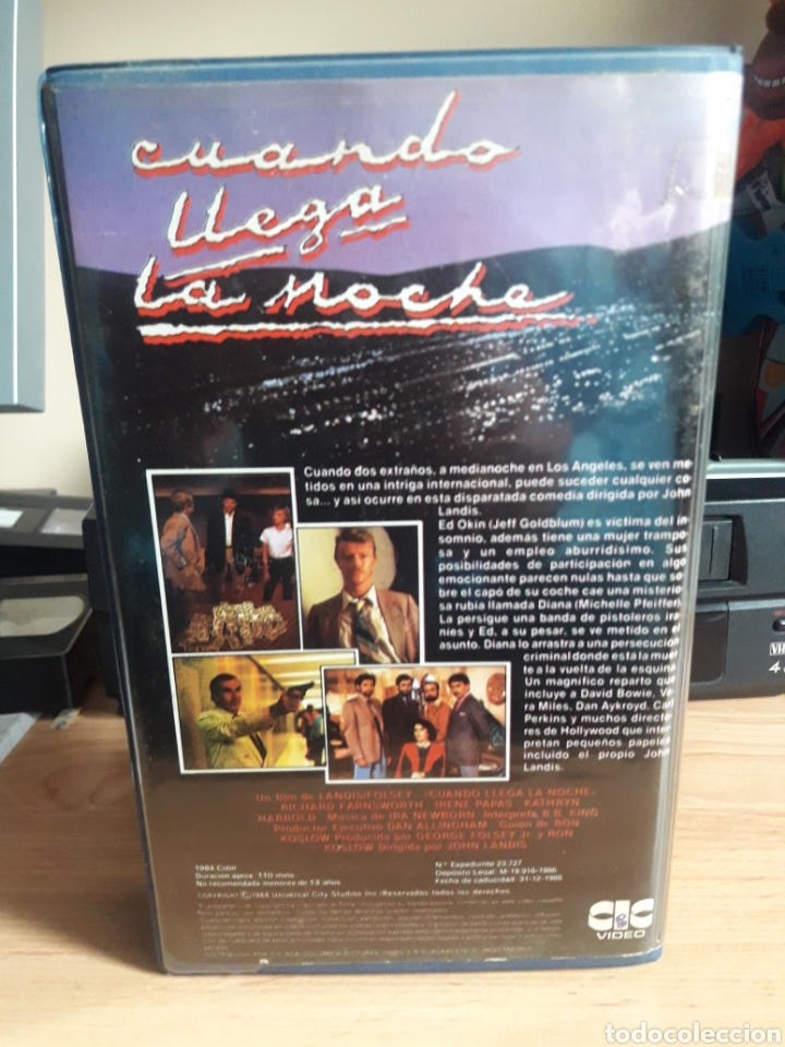 Cine: Cuando llega la noche vhs - Foto 2