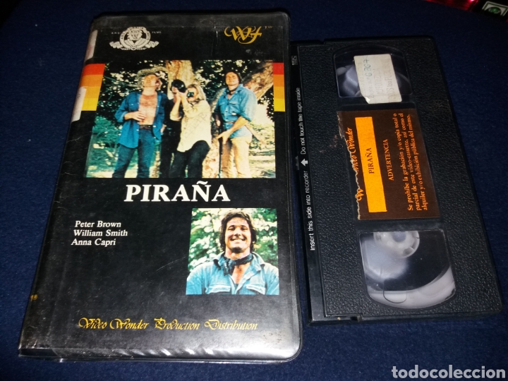Cine: Pira&ntilde;a - piranha - VHS- william smith- psicopata en la selva