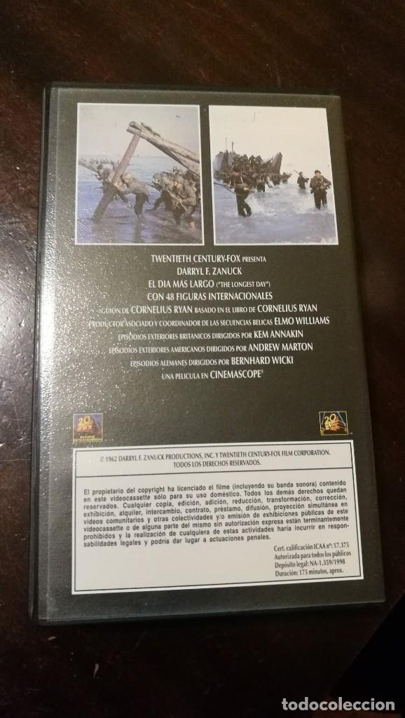 Cine: VHS EL D&Iacute;A M&Aacute;S LARGO - Foto 2