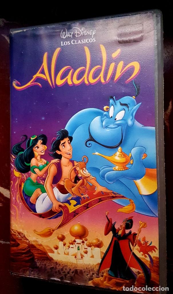 Cine: Aladdin pel&iacute;cula en vhs - Foto 1