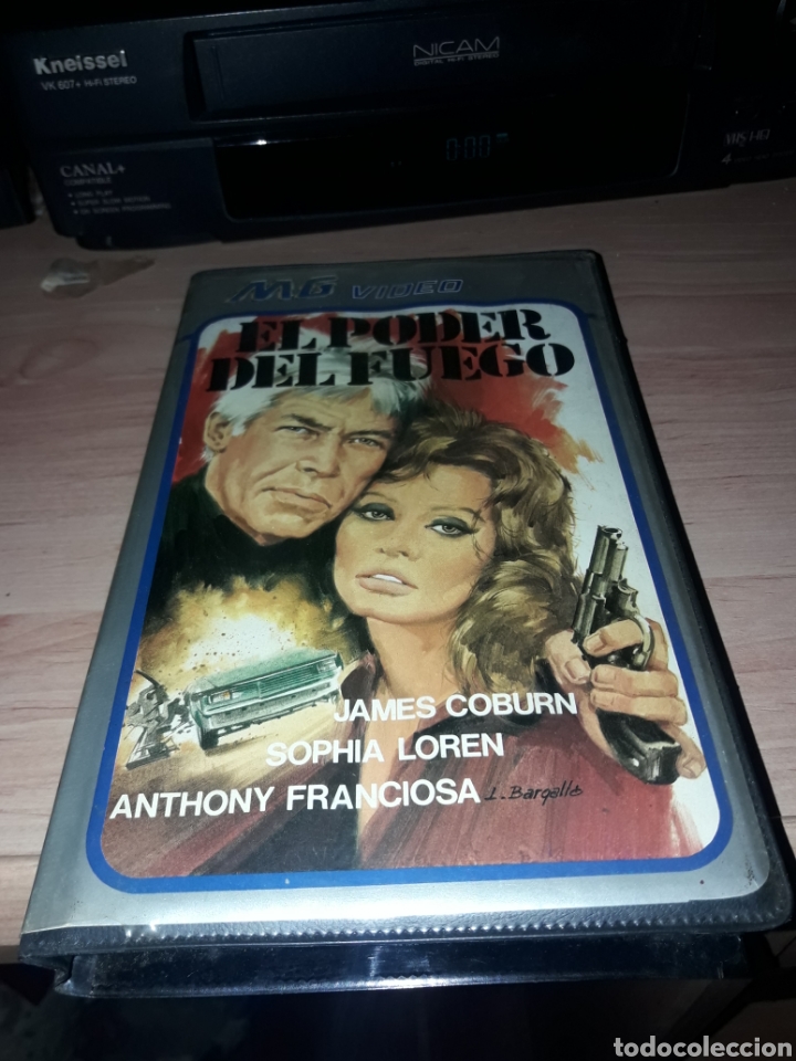 Cine: El poder del fuego vhs James Coburn-Sofia Loren