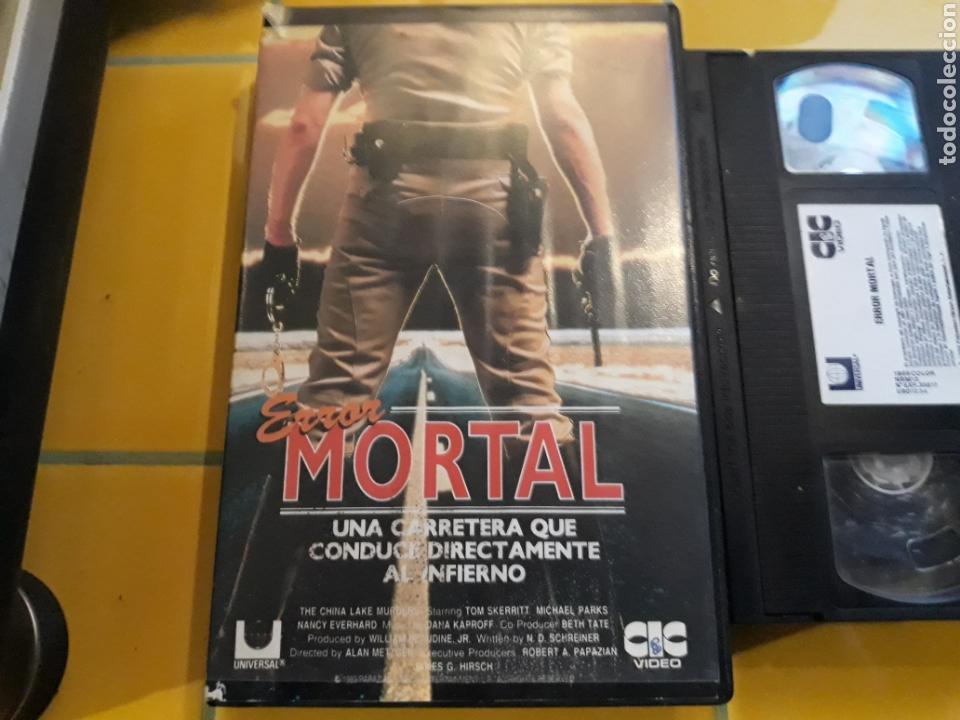 Cine: VHS- Error mortal- Alan Metzger - Foto 1