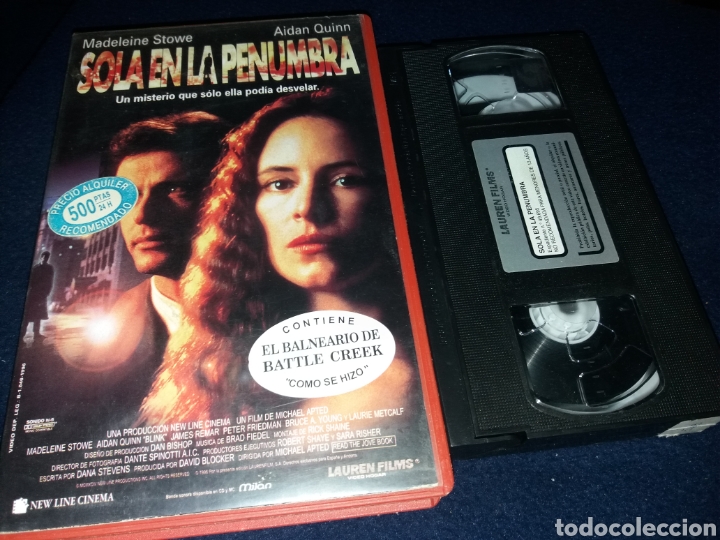 Cine: Sola en la penumbra- vhs- aidan quinn- thriller