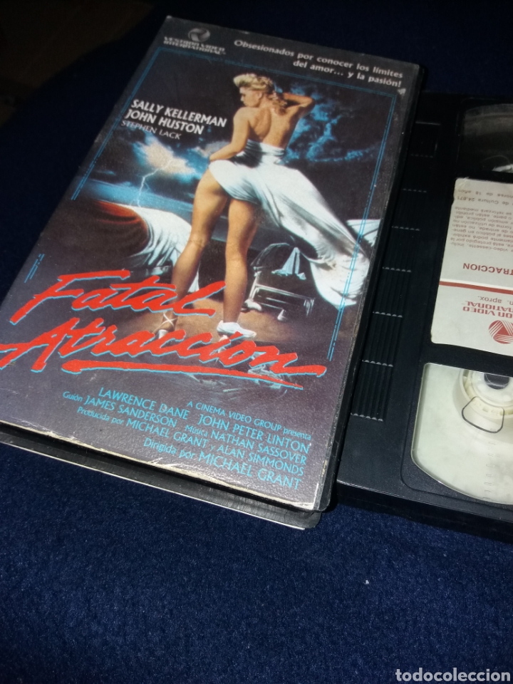 Cine: Fatal atraccion- vhs- sally kellerman- john huston- thriller - vhs