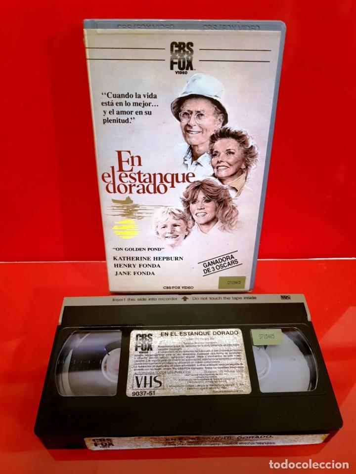 Cine: EN EL ESTANQUE DORADO (1981) Katherine Hepburn, Henry Fonda, Jane Fonda - 1º edición CBS - Foto 3 - 161852370