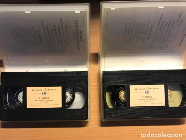 Cine: 2 VHS HAMLET PARTE 1 Y PARTE 2 - Foto 3