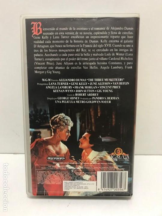Cine: VHS LOS 3 MOSQUETEROS - Foto 2