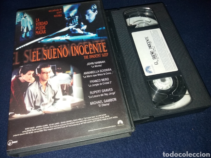 Cine: El sue&ntilde;o inocente- vhs- franco nero- john hannah